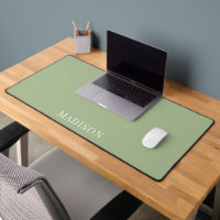 Personalised Name Simple Sage Green