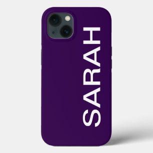 Personalised Name Simple Stylish Modern Minimal iPhone 13 Case