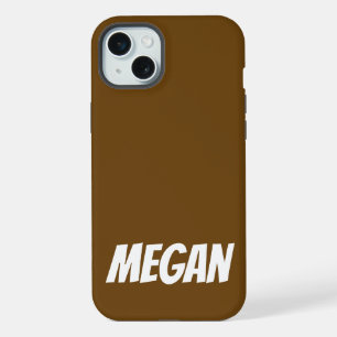 Personalised Name Simple Stylish Modern Monogram iPhone 15 Plus Case