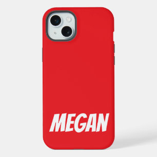 Personalised Name Simple Stylish Modern Monogram iPhone 15 Plus Case