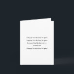 Personalised Name Simple Typewriter Happy Birthday Card<br><div class="desc">Personalised Name Simple Typewriter Happy Birthday Card</div>