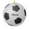Personalised Name Soccer Christmas Ornament