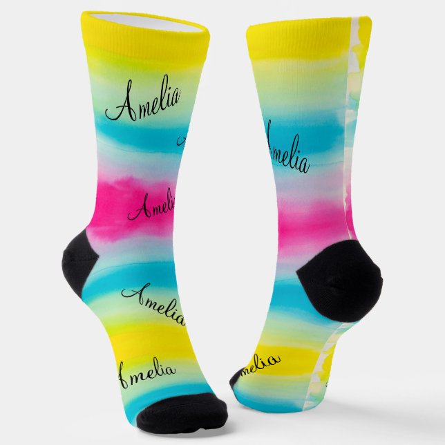 Personalised Name Socks HAMbyWG (Angled)