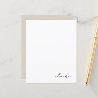 Personalised Name Stationery Paper