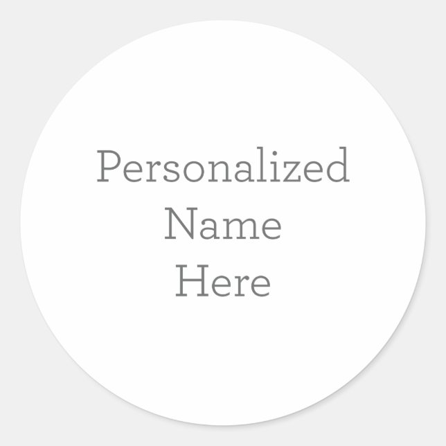 Personalised Name Sticker (Front)