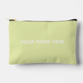 Personalised Name Stylish Modern Elegant Minimal Accessory Pouch