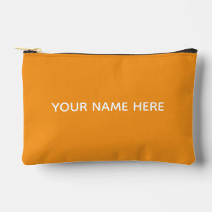 Personalised Name Stylish Modern Elegant Minimal  Accessory Pouch
