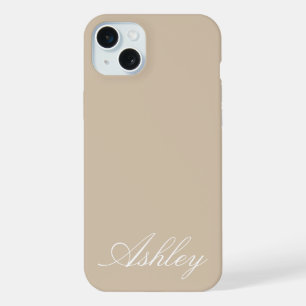 Personalised Name Stylish Modern Elegant Minimal iPhone 15 Plus Case
