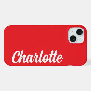 Personalised Name Stylish Modern Minimal Monogram iPhone 15 Plus Case