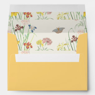 Personalised Name Stylish Modern Wedding Beige Envelope