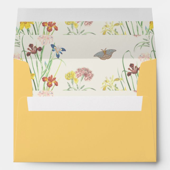 Personalised Name Stylish Modern Wedding Beige Envelope (Back (Bottom))