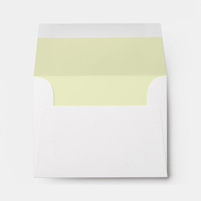Personalised Name Stylish Modern Wedding White Envelope (Back (Bottom))