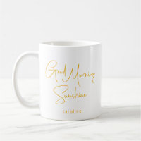 Personalised Name Sunshine Morning Cute Modern