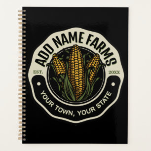 Personalised NAME Sweet Corn Garden Farm Farmer Planner