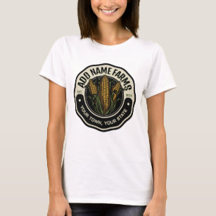 Personalised NAME Sweet Corn Garden Farm Farmer  T-Shirt