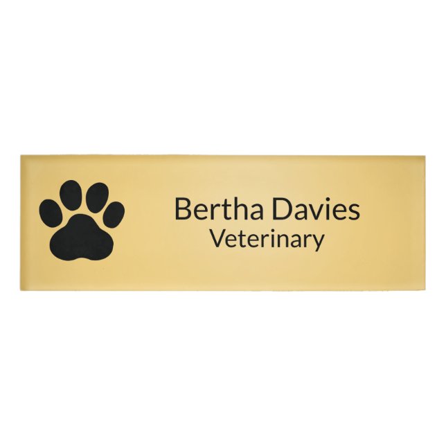 Personalised Name Tag Badge,Name Plate Tag,Badge  (Front)