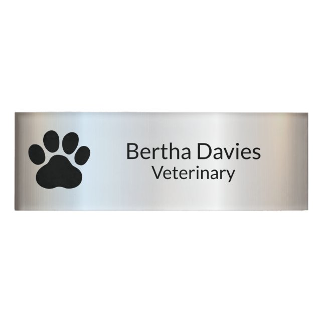 Personalised Name Tag Badge,Name Plate Tag,Badge  (Front)