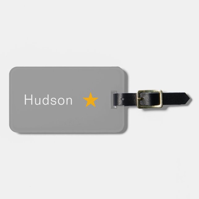 Personalised Name Tag,Bold Custom Luggage Tag (Front Horizontal)