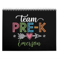 Personalised Name Team Pre-K PreSchool Teacher