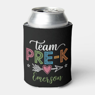 Personalised Name Team Pre-K PreSchool Teacher  Can Cooler