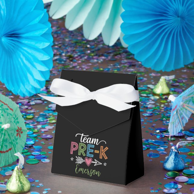 Personalised Name Team Pre-K PreSchool Teacher  Favour Box (Party)