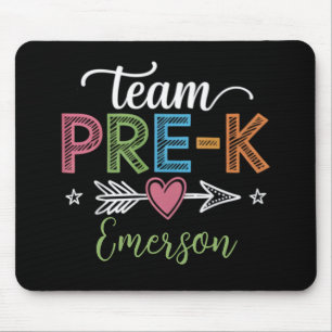 Personalised Name Team Pre-K PreSchool Teacher Mouse Pad