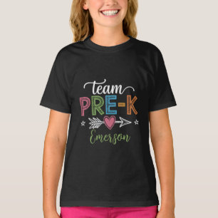 Personalised Name Team Pre-K PreSchool Teacher T-Shirt