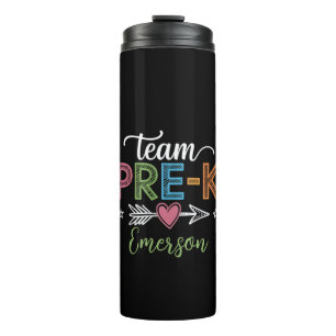 Personalised Name Team Pre-K PreSchool Teacher  Thermal Tumbler