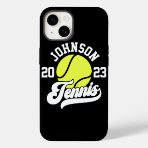 Personalised NAME Tennis Player Racket Ball Court Case-Mate iPhone 14 Case