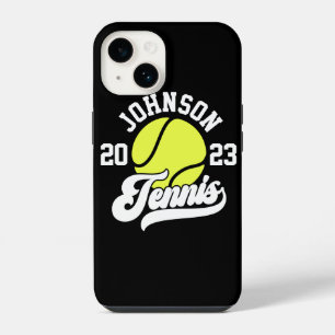 Personalised NAME Tennis Player Racket Ball Court iPhone 14 Case