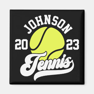 Personalised NAME Tennis Player Racket Ball Court Magnet