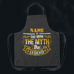 Personalised Name The Man The Myth The Legend Apron<br><div class="desc">Personalised Name The Man The Myth The Legend</div>