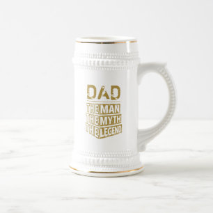 Personalised Name The Man The Myth The Legend Beer Stein