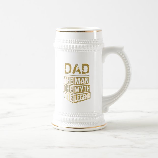 Personalised Name The Man The Myth The Legend Beer Stein (Right)