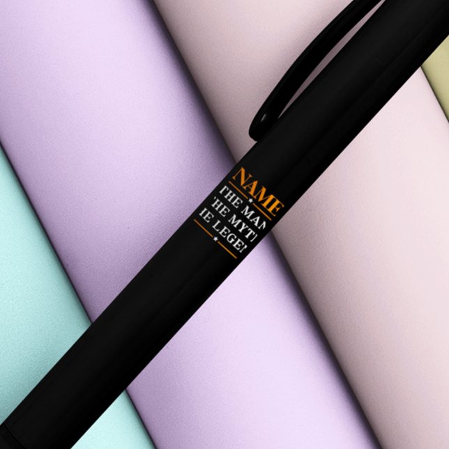 Personalised Name The Man The Myth The Legend Black Ink Pen (Creator Uploaded)