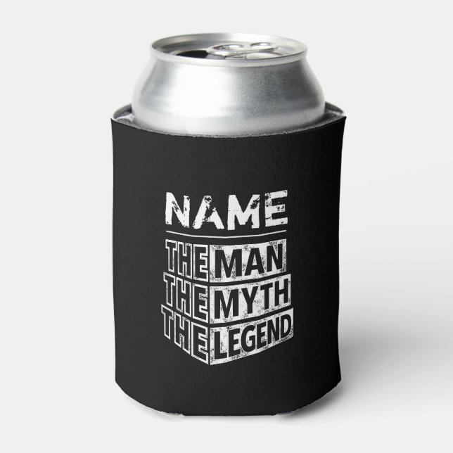Personalised Name The Man The Myth The Legend Can Cooler (Can Front)