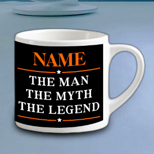 Personalised Name The Man The Myth The Legend Espresso Cup