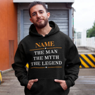 Personalised Name The Man The Myth The Legend Hoodie