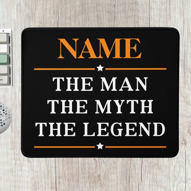 Personalised Name The Man The Myth The Legend Mouse Pad (Creator Uploaded)
