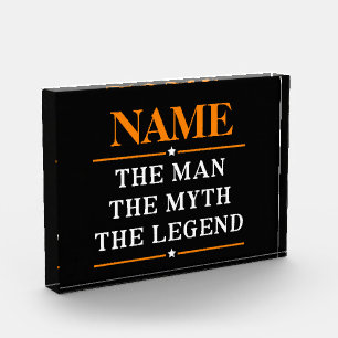 Personalised Name The Man The Myth The Legend Photo Block