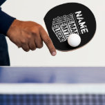 Personalised Name The Man The Myth The Legend Ping Pong Paddle<br><div class="desc">Personalised your own name,  "the Man the Myth the Legend" typography design,  great custom gift for men,  dad,  grandpa,  husband,  boyfriend on father's day,  birthday,  anniversary,  and any special day.</div>