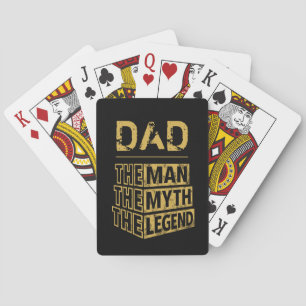 Personalised Name The Man The Myth The Legend Playing Cards