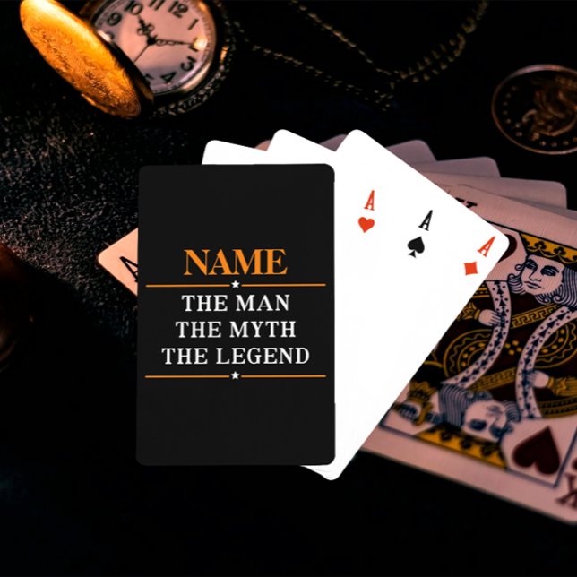 Personalised Name The Man The Myth The Legend Playing Cards (Creator Uploaded)