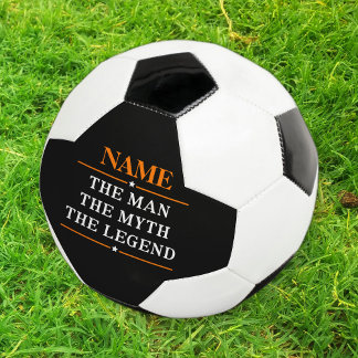 Personalised Name The Man The Myth The Legend Soccer Ball