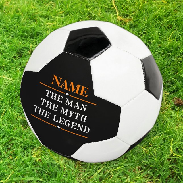 Personalised Name The Man The Myth The Legend Soccer Ball (Creator Uploaded)