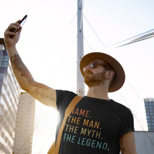 Personalised Name The Man The Myth The Legend T-Sh T-Shirt