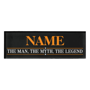 Personalised Name The Man The Myth The Legend Tag