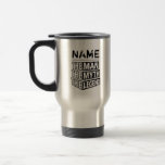 Personalised Name The Man The Myth The Legend Travel Mug<br><div class="desc">Personalised your own name,  "the Man the Myth the Legend" typography design,  great custom gift for men,  dad,  grandpa,  husband,  boyfriend on father's day,  birthday,  anniversary,  and any special day.</div>