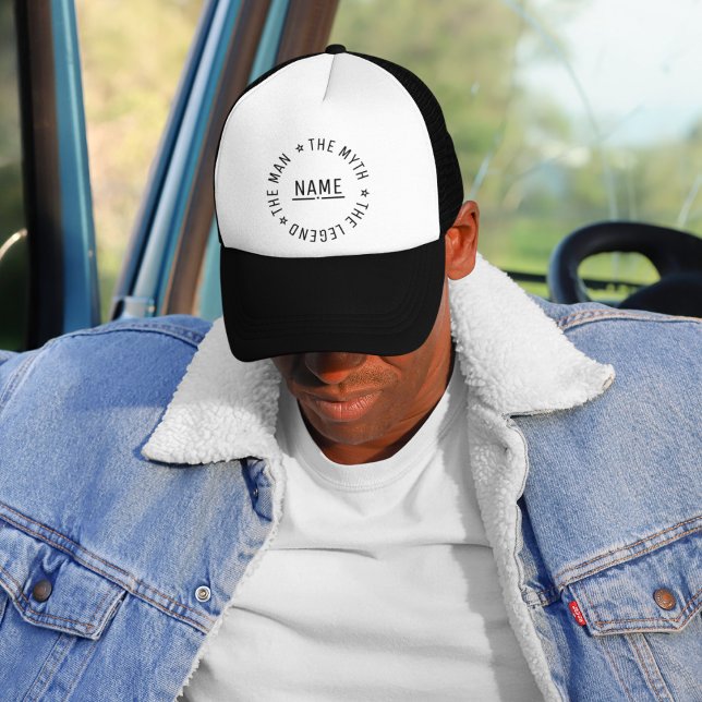 Personalised Name The Man The Myth The Legend Trucker Hat (Creator Uploaded)