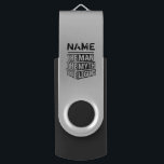 Personalised Name The Man The Myth The Legend USB Flash Drive<br><div class="desc">Personalised your own name,  "the Man the Myth the Legend" typography design,  great custom gift for men,  dad,  grandpa,  husband,  boyfriend on father's day,  birthday,  anniversary,  and any special day.</div>